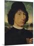 'Portrait of a man holding a coin of the Emperor Nero', 1474-Hans Memling-Mounted Premium Giclee Print