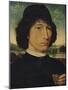 'Portrait of a man holding a coin of the Emperor Nero', 1474-Hans Memling-Mounted Giclee Print