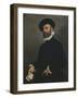 Portrait of a Man Holding a Letter, C.1570-75-Giovanni Battista Moroni-Framed Giclee Print