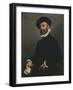 Portrait of a Man Holding a Letter, C.1570-75-Giovanni Battista Moroni-Framed Giclee Print