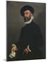 Portrait of a Man Holding a Letter, C.1570-75-Giovanni Battista Moroni-Mounted Giclee Print