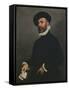 Portrait of a Man Holding a Letter, C.1570-75-Giovanni Battista Moroni-Framed Stretched Canvas