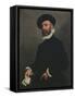 Portrait of a Man Holding a Letter, C.1570-75-Giovanni Battista Moroni-Framed Stretched Canvas