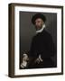 Portrait of a Man Holding a Letter (L'Avvocat), C. 1570-Giovan Battista Moroni-Framed Giclee Print