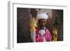 Portrait of a Man Holding Christian Symbols, Bieta Mercurios, Wollo Region, Ethiopia-Bruno Barbier-Framed Photographic Print