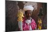 Portrait of a Man Holding Christian Symbols, Bieta Mercurios, Wollo Region, Ethiopia-Bruno Barbier-Mounted Photographic Print