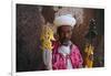 Portrait of a Man Holding Christian Symbols, Bieta Mercurios, Wollo Region, Ethiopia-Bruno Barbier-Framed Photographic Print