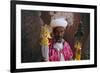 Portrait of a Man Holding Christian Symbols, Bieta Mercurios, Wollo Region, Ethiopia-Bruno Barbier-Framed Photographic Print