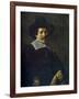 Portrait of a Man Holding Gloves, C1645-Frans Hals-Framed Giclee Print