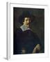 Portrait of a Man Holding Gloves, C1645-Frans Hals-Framed Giclee Print