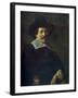 Portrait of a Man Holding Gloves, C1645-Frans Hals-Framed Giclee Print