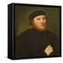 Portrait of a Man in a Black Toque (Oil on Canvas)-Paris Bordone-Framed Stretched Canvas