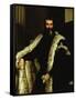 Portrait of a Man in a Fur Coat, c.1566-Paolo Veronese-Framed Stretched Canvas