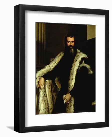 Portrait of a Man in a Fur Coat, c.1566-Paolo Veronese-Framed Giclee Print