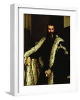 Portrait of a Man in a Fur Coat, c.1566-Paolo Veronese-Framed Giclee Print