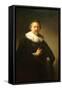 Portrait of a Man in a Lace Ruff Probably of the Berestyn Family-Rembrandt van Rijn-Framed Stretched Canvas