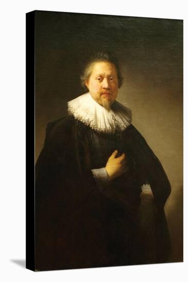 Portrait of a Man in a Lace Ruff Probably of the Berestyn Family-Rembrandt van Rijn-Stretched Canvas