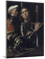 Portrait of a Man in Armor with His Page-Giorgione-Mounted Giclee Print