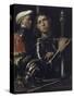 Portrait of a Man in Armor with His Page-Giorgione-Stretched Canvas