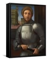 Portrait of a Man in Armour, C. 1510-Francesco Granacci-Framed Stretched Canvas