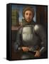 Portrait of a Man in Armour, C. 1510-Francesco Granacci-Framed Stretched Canvas