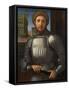 Portrait of a Man in Armour, C. 1510-Francesco Granacci-Framed Stretched Canvas