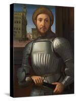 Portrait of a Man in Armour, C. 1510-Francesco Granacci-Stretched Canvas