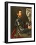 Portrait of a Man in Armour, c.1535-1540-Paris Bordone-Framed Giclee Print