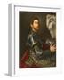 Portrait of a Man in Armour, c.1535-1540-Paris Bordone-Framed Giclee Print