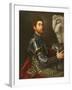 Portrait of a Man in Armour, c.1535-1540-Paris Bordone-Framed Giclee Print