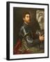 Portrait of a Man in Armour, c.1535-1540-Paris Bordone-Framed Giclee Print