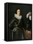 Portrait of a Man in Armour (Possibly Louis Xiii, King of France) (Oil on Canvas)-French School-Framed Stretched Canvas