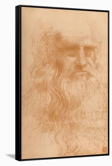 'Portrait of a Man in Red Chalk', c1512, (1932)-Leonardo Da Vinci-Framed Stretched Canvas