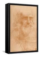 'Portrait of a Man in Red Chalk', c1512, (1932)-Leonardo Da Vinci-Framed Stretched Canvas