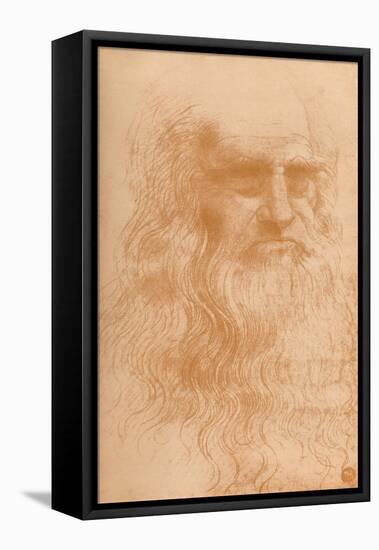 'Portrait of a Man in Red Chalk', c1512, (1932)-Leonardo Da Vinci-Framed Stretched Canvas