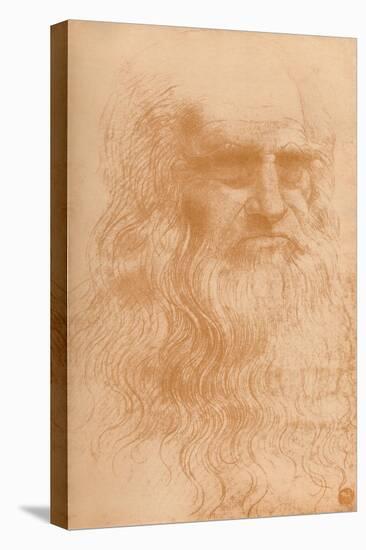 'Portrait of a Man in Red Chalk', c1512, (1932)-Leonardo Da Vinci-Stretched Canvas