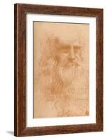 'Portrait of a Man in Red Chalk', c1512, (1932)-Leonardo Da Vinci-Framed Giclee Print