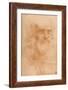 'Portrait of a Man in Red Chalk', c1512, (1932)-Leonardo Da Vinci-Framed Giclee Print