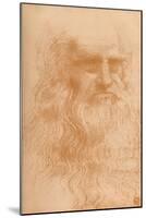 'Portrait of a Man in Red Chalk', c1512, (1932)-Leonardo Da Vinci-Mounted Giclee Print