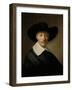 Portrait of a Man, known as Gozen Centen-Govert Flinck-Framed Art Print