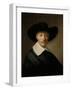 Portrait of a Man, known as Gozen Centen-Govert Flinck-Framed Art Print