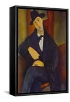 Portrait of a Man (M,Mario), 1919-Amadeo Modigliani-Framed Stretched Canvas