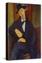 Portrait of a Man (M,Mario), 1919-Amadeo Modigliani-Stretched Canvas
