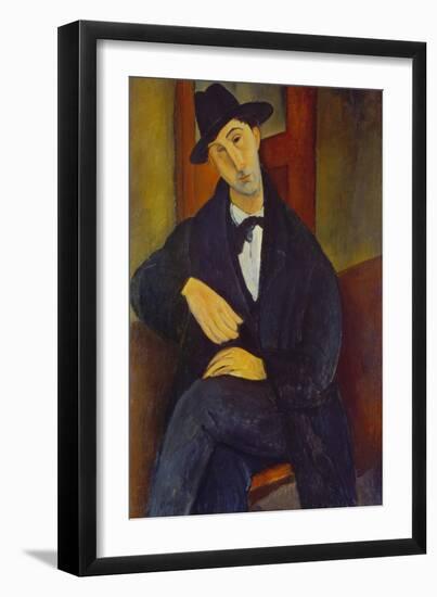 Portrait of a Man (M,Mario), 1919-Amadeo Modigliani-Framed Giclee Print