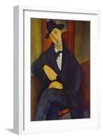 Portrait of a Man (M,Mario), 1919-Amadeo Modigliani-Framed Giclee Print