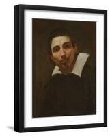 Portrait of a Man (Oil on Canvas)-Simon Vouet-Framed Giclee Print