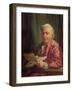 Portrait of a Man (Oil on Canvas)-Jean Bernard Restout-Framed Giclee Print