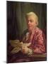 Portrait of a Man (Oil on Canvas)-Jean Bernard Restout-Mounted Giclee Print