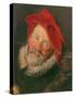 Portrait of a Man (Oil on Canvas)-Frans Hals-Stretched Canvas