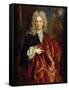 Portrait of a Man (Oil on Canvas)-Nicolas de Largilliere-Framed Stretched Canvas